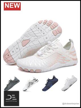 Barefoot Water Shoes Quick Dry Non-Slip Athletic Wide Toe Lightweight for
